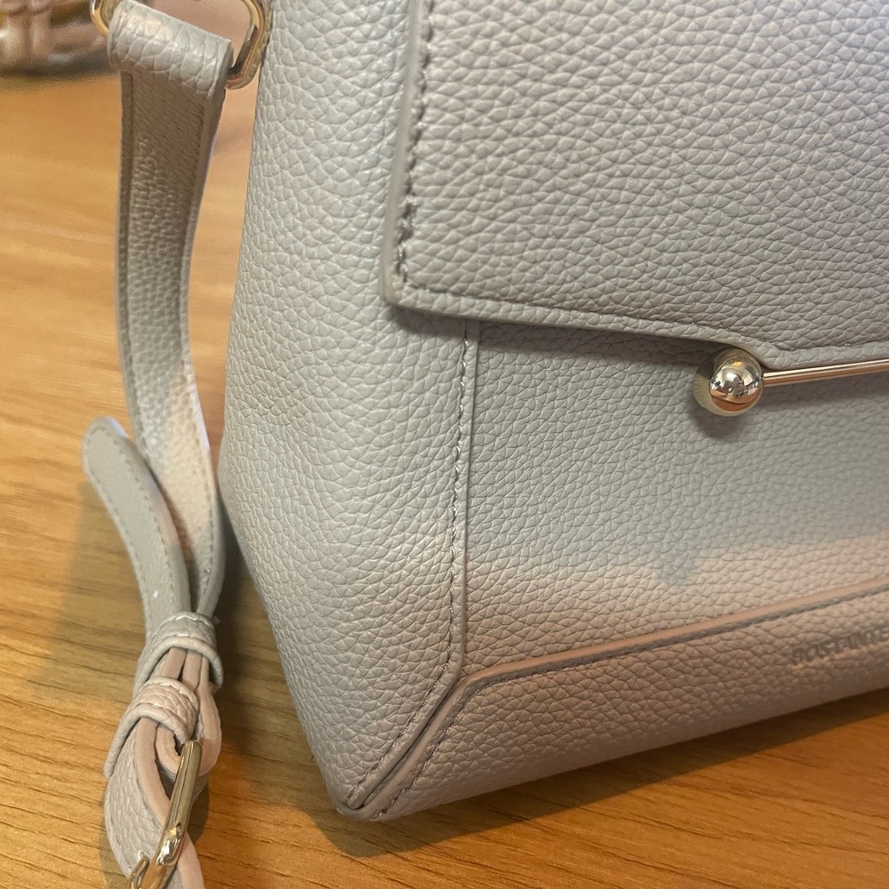 BOSTANTEN Nevin Small Top-Handle Crossbody Satchel in Beige - Picture 6 of 8